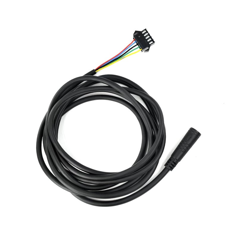 ZLiT E-Bike Extension Cable,5 Pin Waterproof Extension Conversion Cable Line Adapter SM Connector for Electric Bike Female to Male Wire Accessories (Black) - Image 1